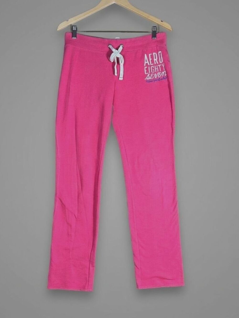 Aéropostale Hot Pink Aero Eighty Seven Y2K Low Rise Flare Sweatpants Medium